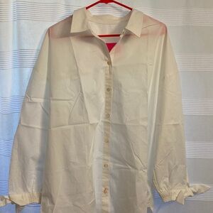 Lilly Pulitzer White Shirt Gently worn